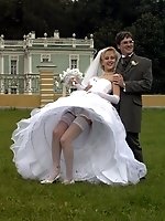 22 pictures - Naughty Brides upskirt photos