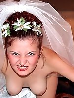 Upskirt pictures - Gallery of Lovely Bride In White With Stockings Over Pantyhose