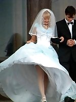 Upskirt pictures - Naughty Brides upskirt photos