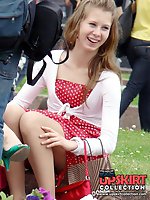 Upskirt pictures - Real teen upskirts, caught in public places