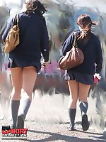 12 pictures - Panty up skirts asian schoolgirl. What can be hotter?