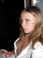 12 pictures - The sexy down blouse shots with natural titties