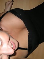 Upskirt pictures - Babes take off blouses and perform hot hand bra