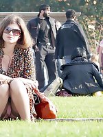 Upskirt pictures - Very sexy panties up short skirts