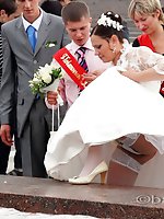 Upskirt pictures - One of the hottest bride upskirts ever