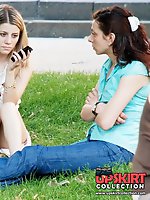 Upskirt pictures - Candid sitting upskirt pictures