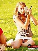 Upskirt pictures - Teasing upskirting in the street