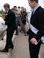 10 pictures - Naughty Brides upskirt photos