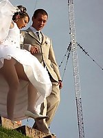 Upskirt pictures - Naughty Brides upskirt photos