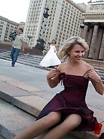 Upskirt pictures - Naughty Brides upskirt photos