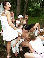 10 pictures - Naughty Brides upskirt photos