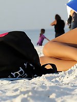 Upskirt pictures - Bikini tan girls exciting exercises