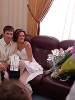 10 pictures - Naughty Brides upskirt photos