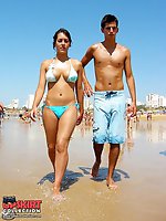 Upskirt pictures - Super hot bikinis worn by busty fems