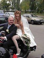 10 pictures - Naughty Brides upskirt photos