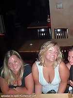Upskirt pictures - Chick don't wear bras and show nasty upblouse