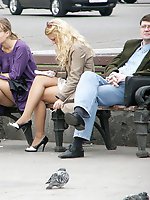 12 pictures - Sexy babes caught on upskirt spy cam