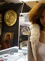 Upskirt pictures - Solana Bardell Moscow Underground