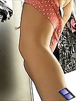 3 movies - Up skirt tease from sexy lady