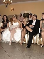 10 pictures - Naughty Brides upskirt photos