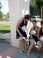 10 pictures - Naughty Brides upskirt photos