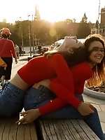 8 pictures - Disha and Alevtina in a Red State
